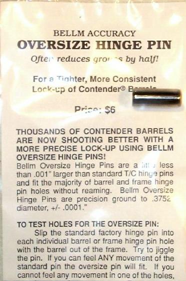 Bellm Oversized Hinge Pin for Contender.